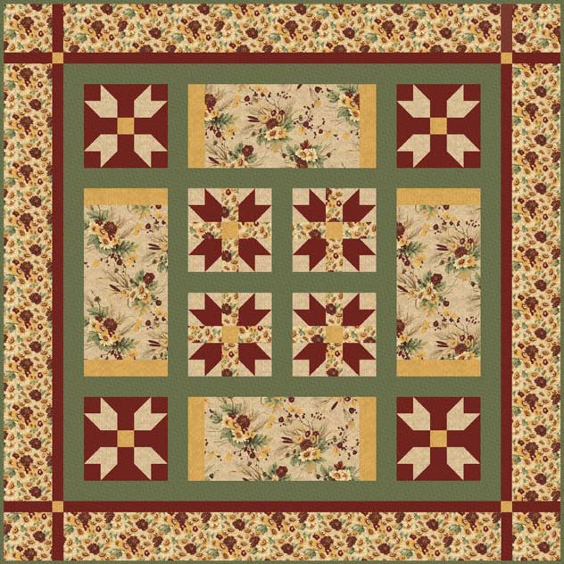 Free Quilt Pattern: Autumn Colors Quilt | I Sew Free