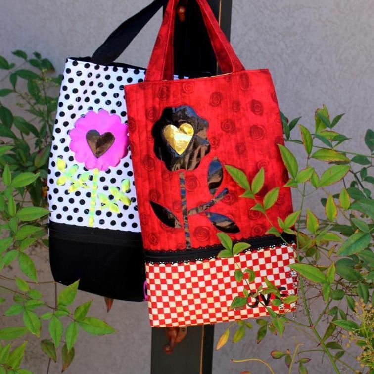 Free Sewing Pattern: Zippered Pocket Tote
