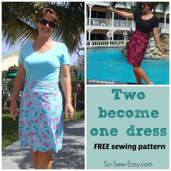 Free Sewing Pattern: Two Become One Dress | I Sew Free