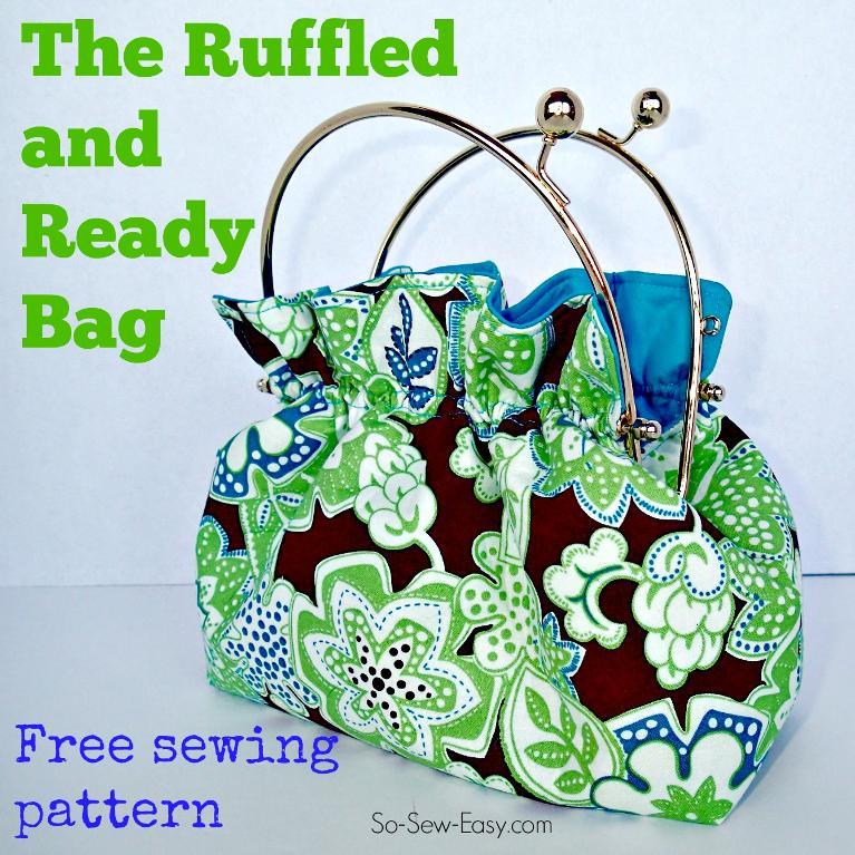 Free Sewing Pattern: Ruffled and Ready Bag | I Sew Free