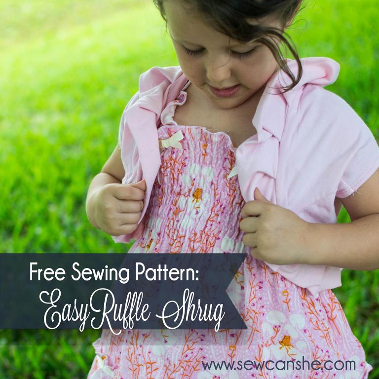 Free Sewing Pattern: Easy Ruffle Shrug | I Sew Free