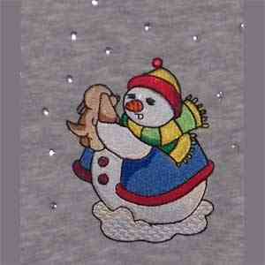 Free Embroidery Design Snowman I Sew Free